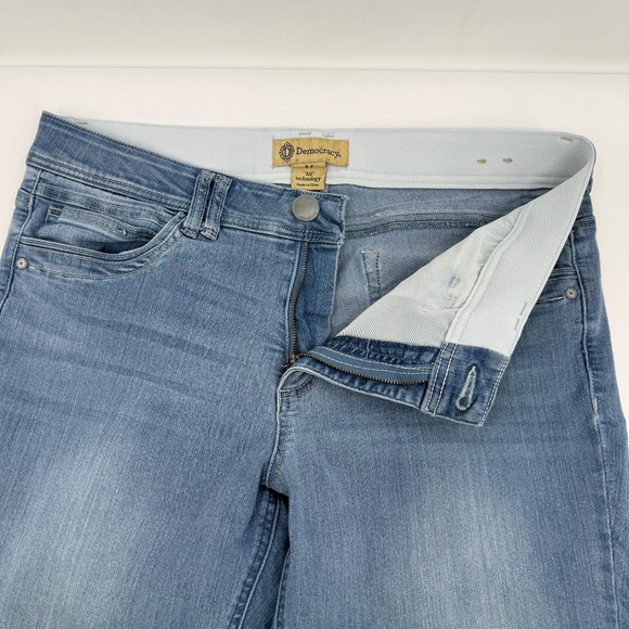 Democracy Jeans Women 14 Blue Light Wash Denim Stretch Ab Technology Skinny - Picture 6 of 15